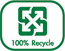 Polypropylene is 100% recyclable.